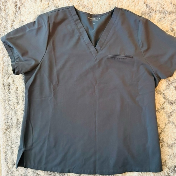 Medical Scrubs Set - Pants & Shirt -Mandala -E1 - Picture 9 of 10